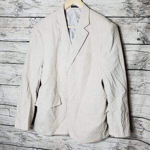 Stafford Classic Fit Beige Blazer Size 42 Short
